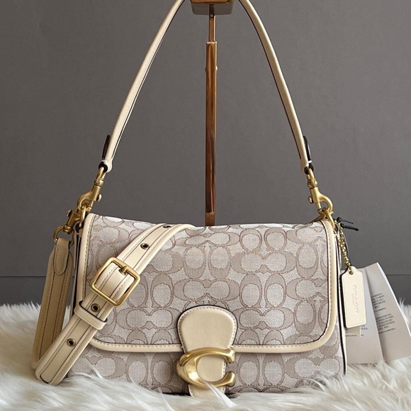 C4821 - Coach Soft Tabby Shoulder Bag in Signature Jacquard - Picture 9 of 14